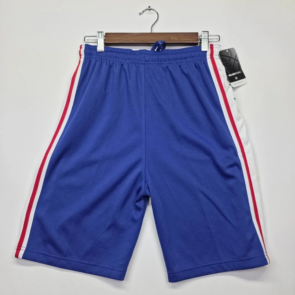 Nike‎ Philadelphia 76ers Youth Shorts Size L 14/16 NBA Blue Basketball New 9Z2B7